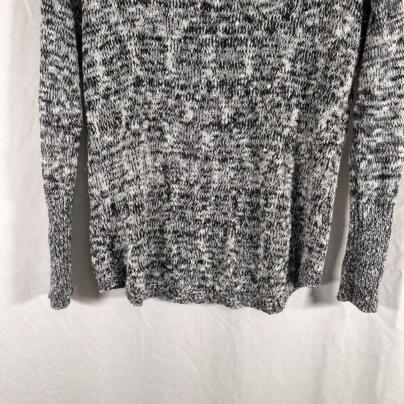 Rock Republic Sweater Women's Medium White Black Knit Sequin Round Neck Pullover - Picture 9 of 9